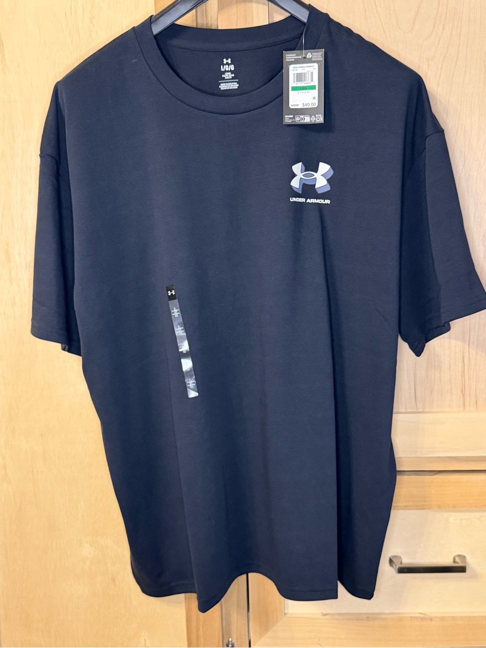 Under Armour Black Short-Sleeve Sport Tee with Logo